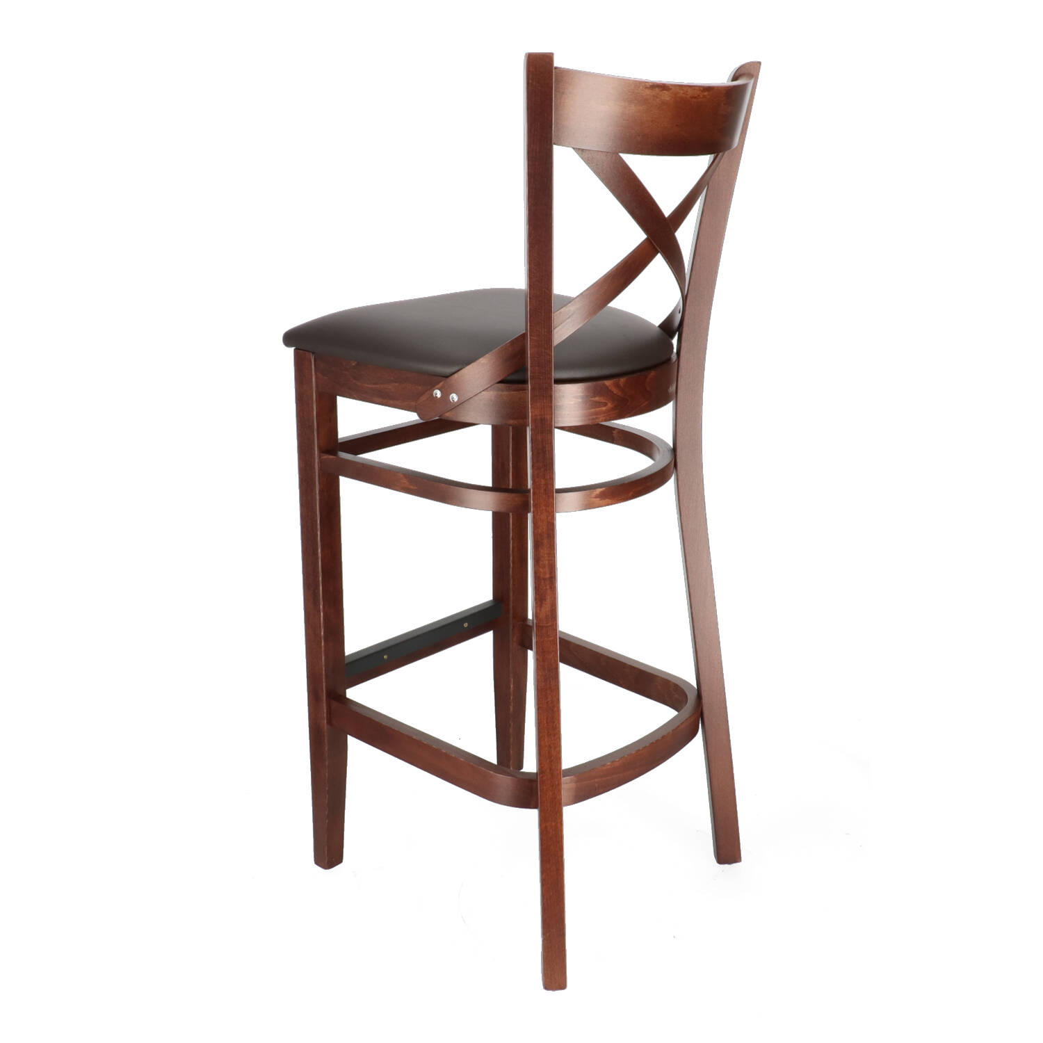 XTON 04 UP Brown Scandinavian Wooden indoor bar stool
